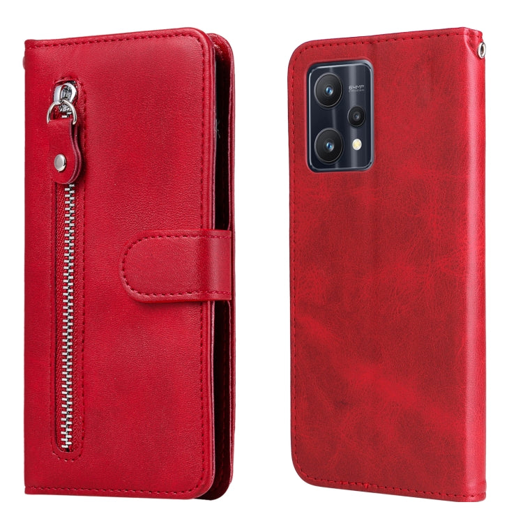 For OPPO Realme 9 Pro/Realme V25 Fashion Calf Texture Zipper Horizontal Flip Leather Case