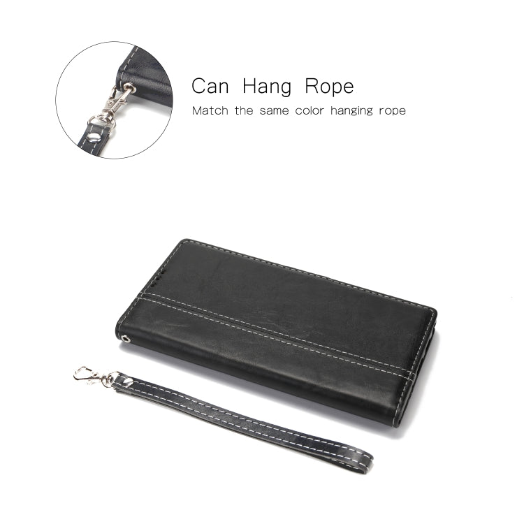 For Galaxy Note10+ Retro Texture Contrast Color Splicing Horizontal Flip TPU + PU Leather Case with Card Slots & Holder & Wallet
