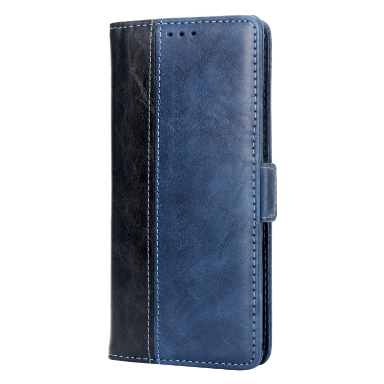 For Galaxy Note10+ Retro Texture Contrast Color Splicing Horizontal Flip TPU + PU Leather Case with Card Slots & Holder & Wallet