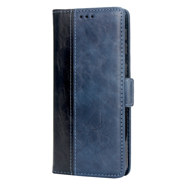 For Galaxy A30 Retro Texture Contrast Color Splicing Horizontal Flip TPU + PU Leather Case with Card Slots & Holder & Wallet