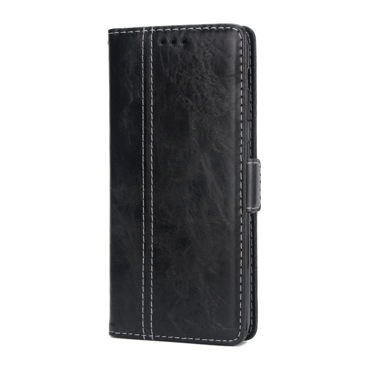 For Galaxy J8 Retro Texture Contrast Color Splicing Horizontal Flip TPU + PU Leather Case with Card Slots & Holder & Wallet