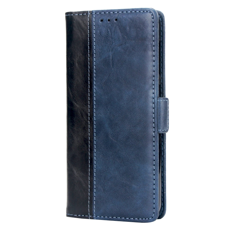 For Galaxy M10 Retro Texture Contrast Color Splicing Horizontal Flip TPU + PU Leather Case with Card Slots & Holder & Wallet