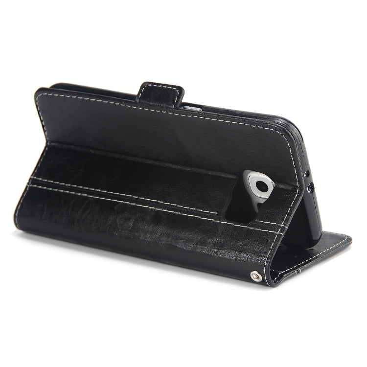 For Galaxy S6 Retro Texture Contrast Color Splicing Horizontal Flip TPU + PU Leather Case with Card Slots & Holder & Wallet