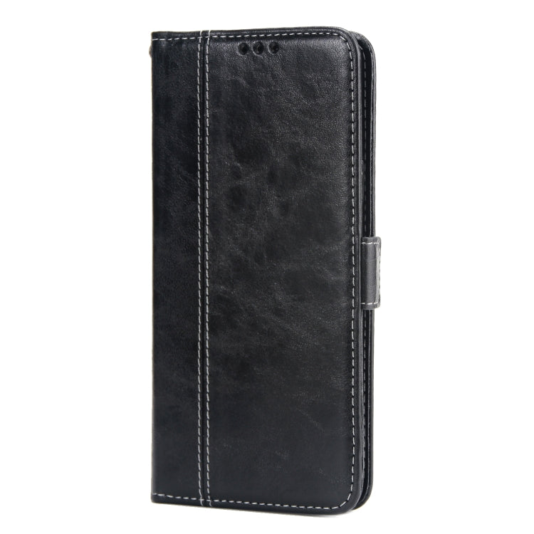 For Galaxy S6 Edge Retro Texture Contrast Color Splicing Horizontal Flip TPU + PU Leather Case with Card Slots & Holder & Wallet