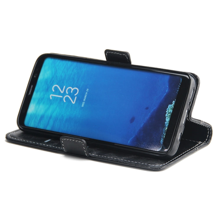 For Galaxy S8 Retro Texture Contrast Color Splicing Horizontal Flip TPU + PU Leather Case with Card Slots & Holder & Wallet
