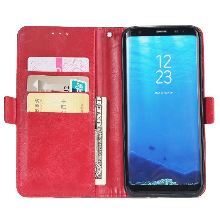 For Galaxy S8 Retro Texture Contrast Color Splicing Horizontal Flip TPU + PU Leather Case with Card Slots & Holder & Wallet