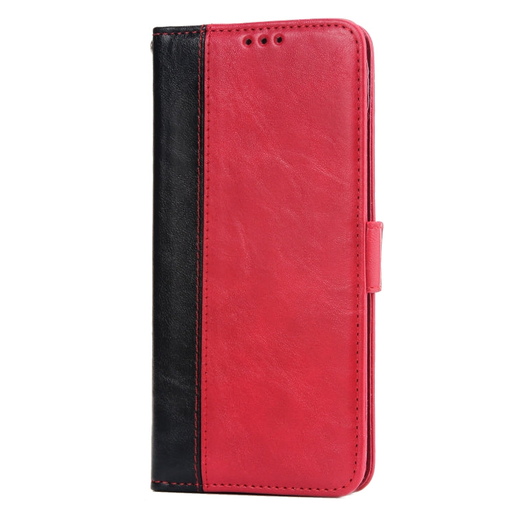 For Galaxy S9+ Retro Texture Contrast Color Splicing Horizontal Flip TPU + PU Leather Case with Card Slots & Holder & Wallet