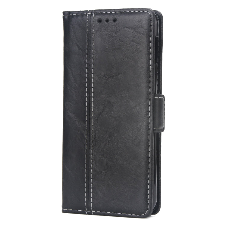 For Galaxy S10 5G Retro Texture Contrast Color Splicing Horizontal Flip TPU + PU Leather Case with Card Slots & Holder & Wallet