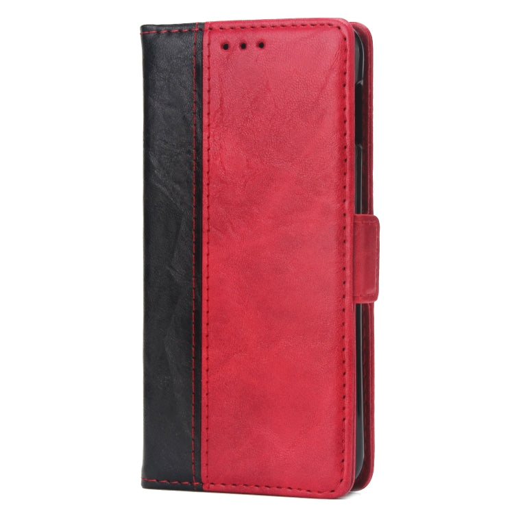 For Galaxy S10 5G Retro Texture Contrast Color Splicing Horizontal Flip TPU + PU Leather Case with Card Slots & Holder & Wallet