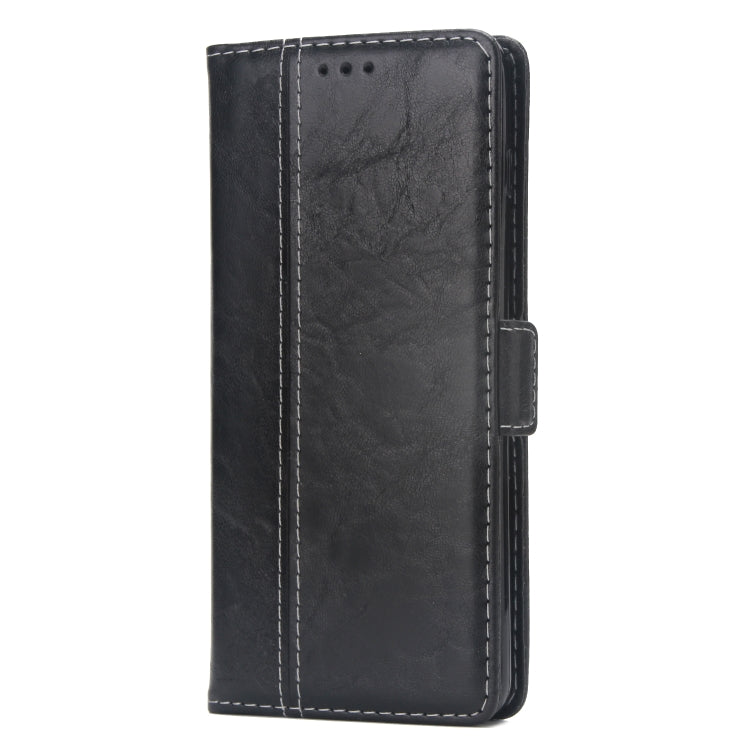 For Galaxy S10+ Retro Texture Contrast Color Splicing Horizontal Flip TPU + PU Leather Case with Card Slots & Holder & Wallet