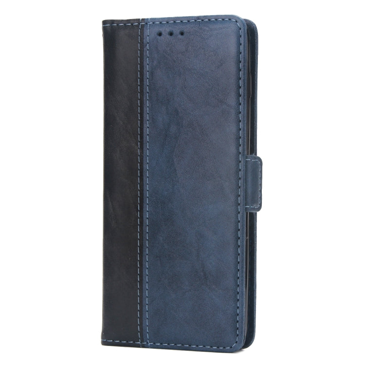 For Galaxy S10+ Retro Texture Contrast Color Splicing Horizontal Flip TPU + PU Leather Case with Card Slots & Holder & Wallet