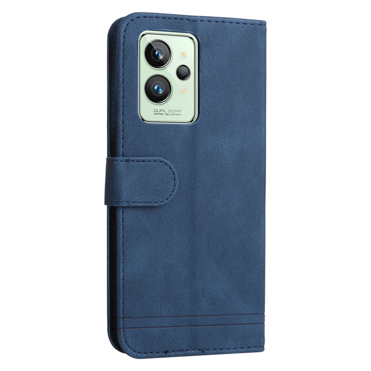 For OPPO Realme GT2 Pro Skin Feel Life Tree Metal Button Horizontal Flip Leather Case