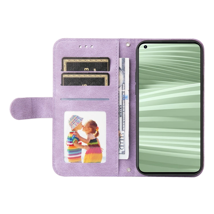 For OPPO Realme GT2 Pro Skin Feel Life Tree Metal Button Horizontal Flip Leather Case