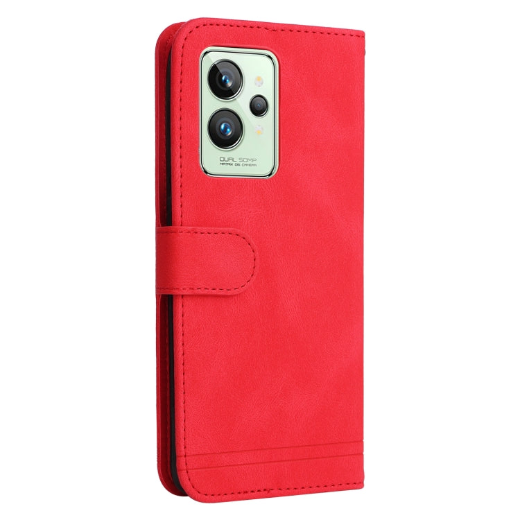 For OPPO Realme GT2 Pro Skin Feel Life Tree Metal Button Horizontal Flip Leather Case