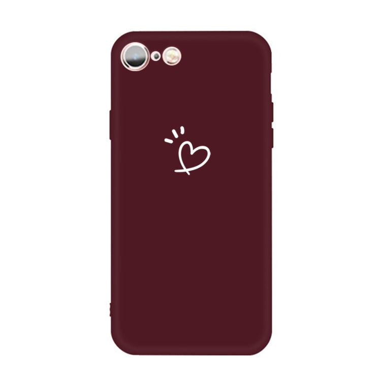 For iPhone 6s / 6 Three Dots Love-heart Pattern Colorful Frosted TPU Phone Protective Case