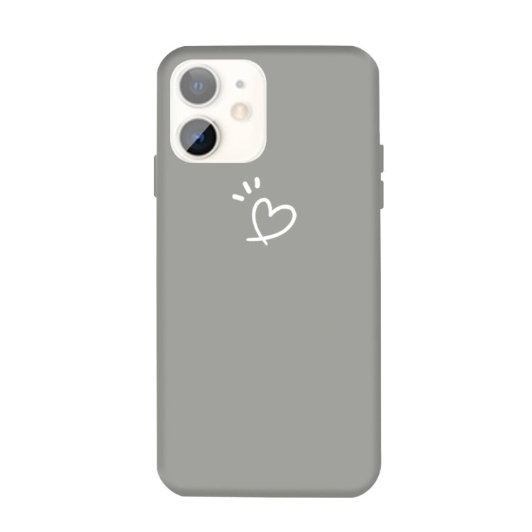 For iPhone 11 Three Dots Love-heart Pattern Colorful Frosted TPU Phone Protective Case