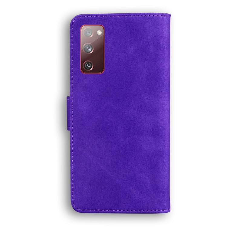 For Samsung Galaxy S20 FE/S20 Lite/S20 FE 5G Skin Feel Pure Color Flip Leather Phone Case