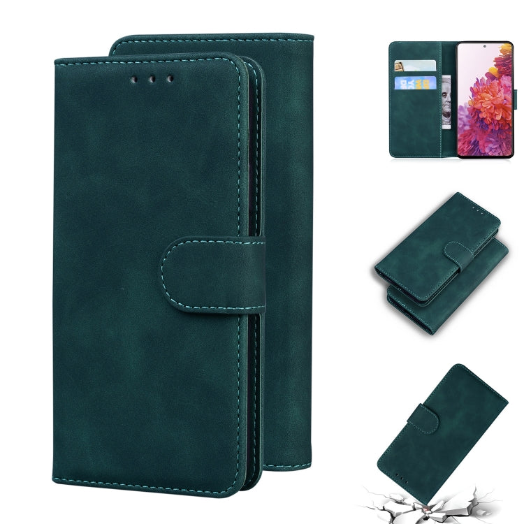 For Samsung Galaxy S20 FE/S20 Lite/S20 FE 5G Skin Feel Pure Color Flip Leather Phone Case