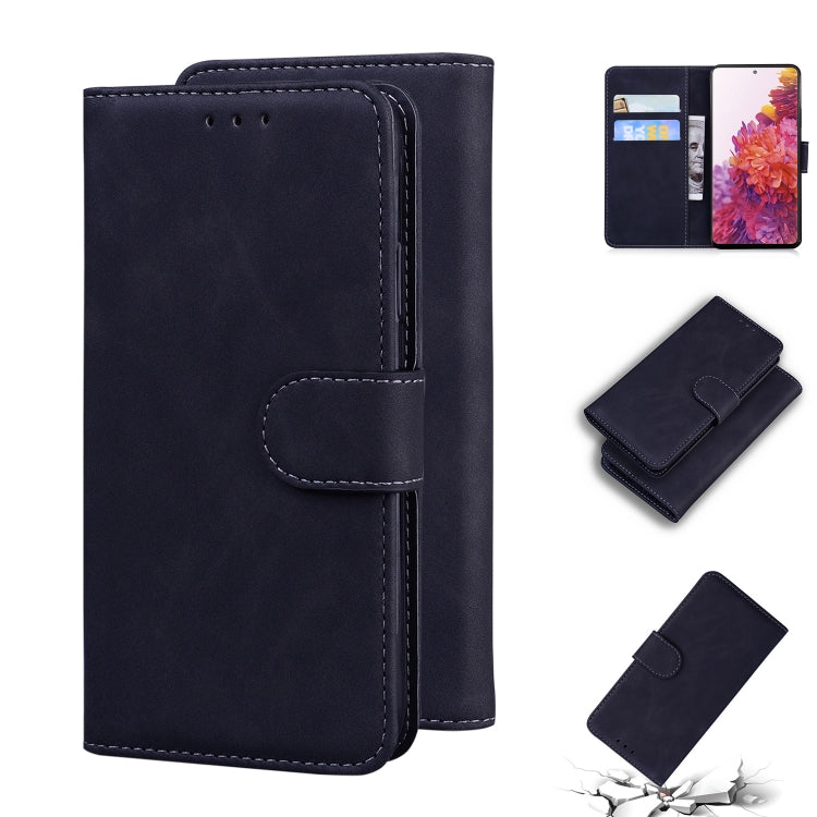 For Samsung Galaxy S20 FE/S20 Lite/S20 FE 5G Skin Feel Pure Color Flip Leather Phone Case