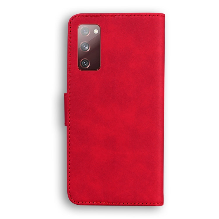 For Samsung Galaxy S20 FE/S20 Lite/S20 FE 5G Skin Feel Pure Color Flip Leather Phone Case
