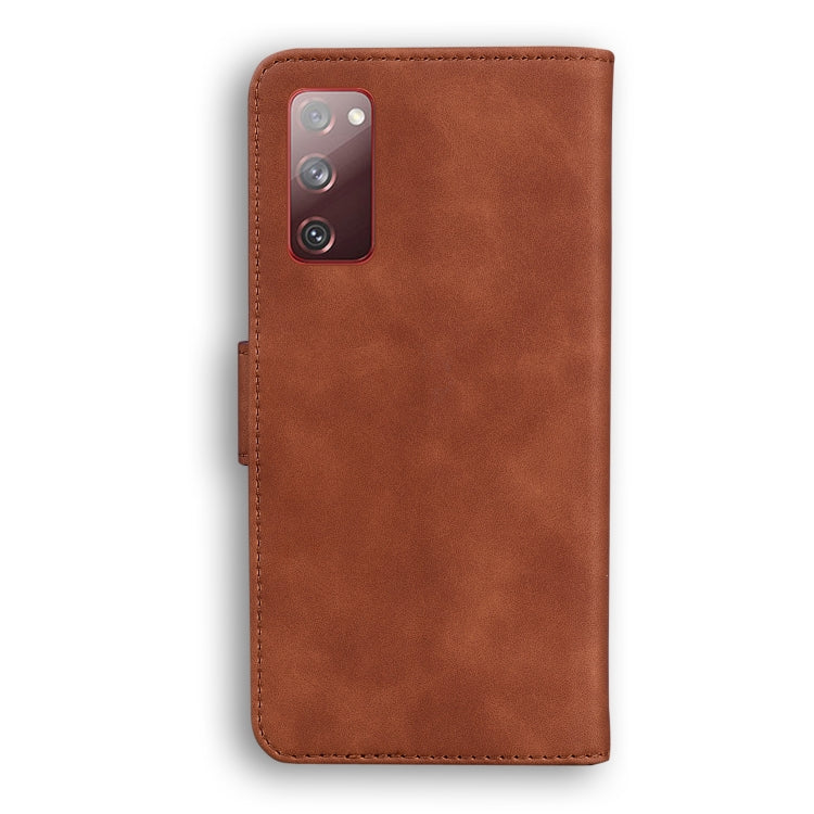 For Samsung Galaxy S20 FE/S20 Lite/S20 FE 5G Skin Feel Pure Color Flip Leather Phone Case