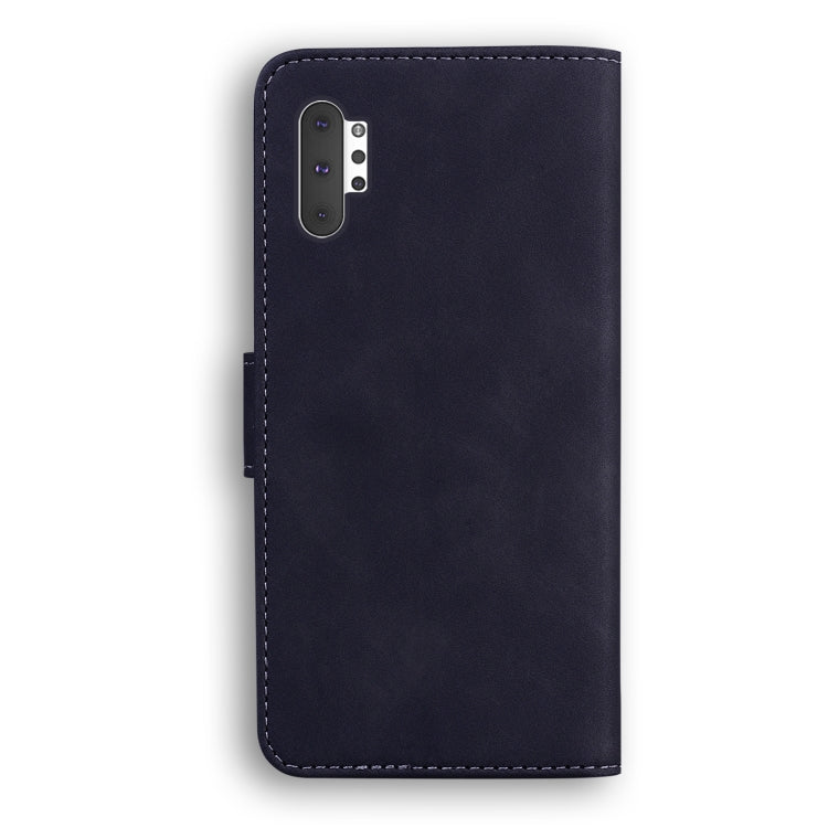 For Samsung Galaxy Note10+ Skin Feel Pure Color Flip Leather Phone Case