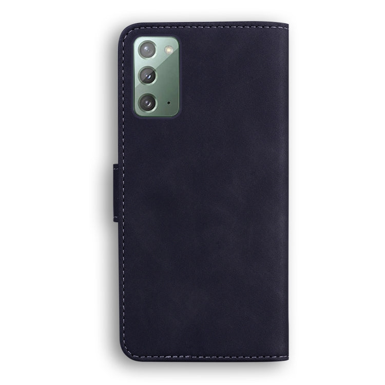 For Samsung Galaxy Note20 Skin Feel Pure Color Flip Leather Phone Case