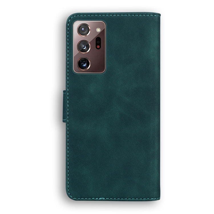 For Samsung Galaxy Note20 Ultra Skin Feel Pure Color Flip Leather Phone Case