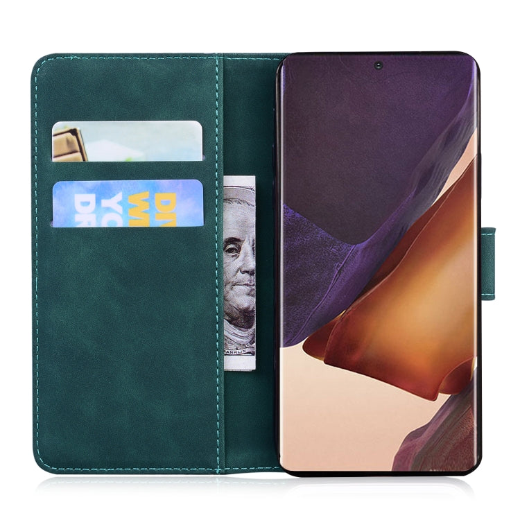 For Samsung Galaxy Note20 Ultra Skin Feel Pure Color Flip Leather Phone Case