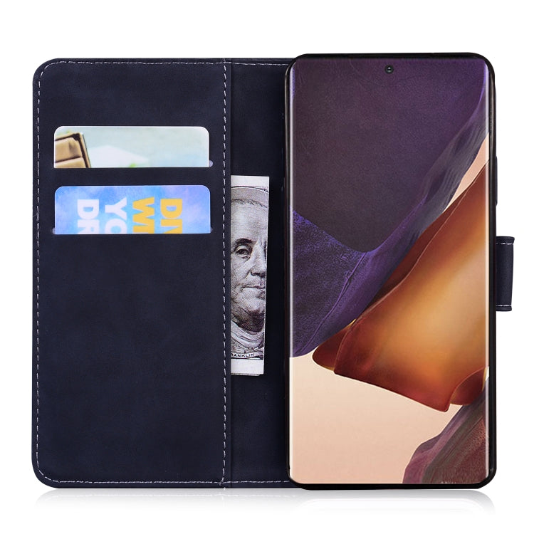 For Samsung Galaxy Note20 Ultra Skin Feel Pure Color Flip Leather Phone Case