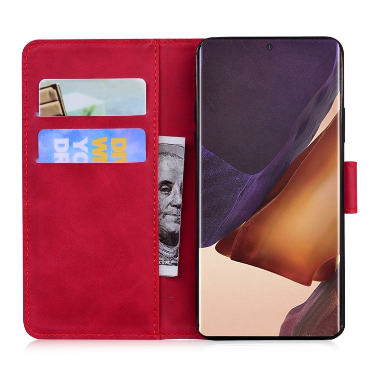 For Samsung Galaxy Note20 Ultra Skin Feel Pure Color Flip Leather Phone Case
