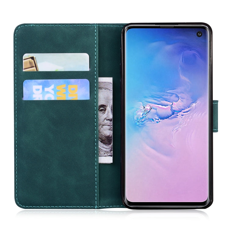 For Samsung Galaxy S10 Skin Feel Pure Color Flip Leather Phone Case