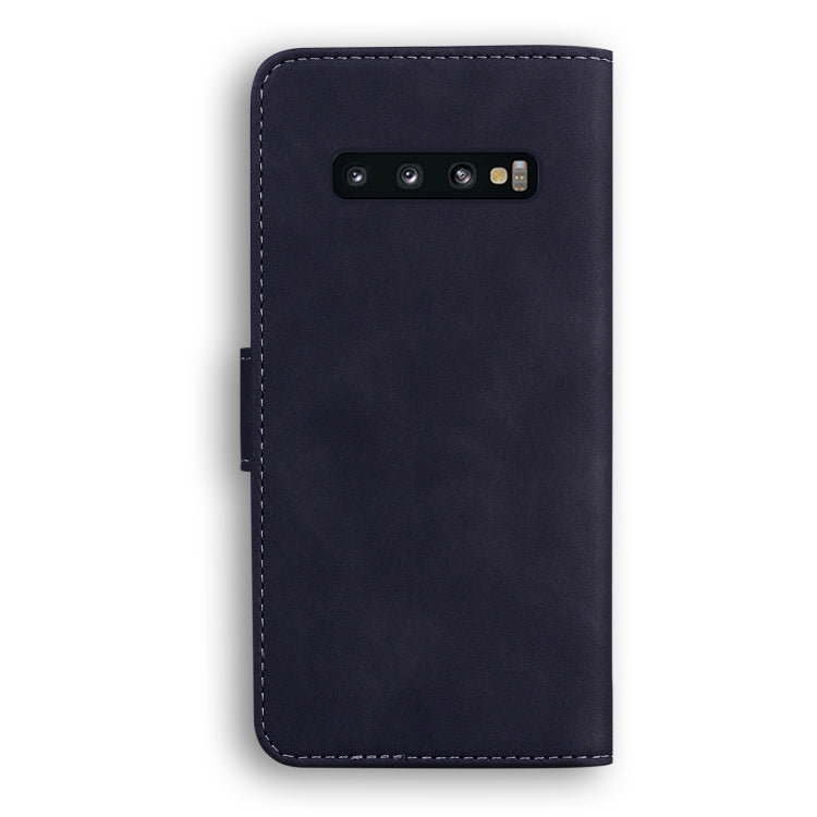 For Samsung Galaxy S10 Skin Feel Pure Color Flip Leather Phone Case