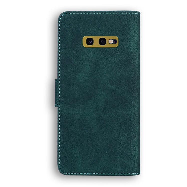 For Samsung Galaxy S10e Skin Feel Pure Color Flip Leather Phone Case