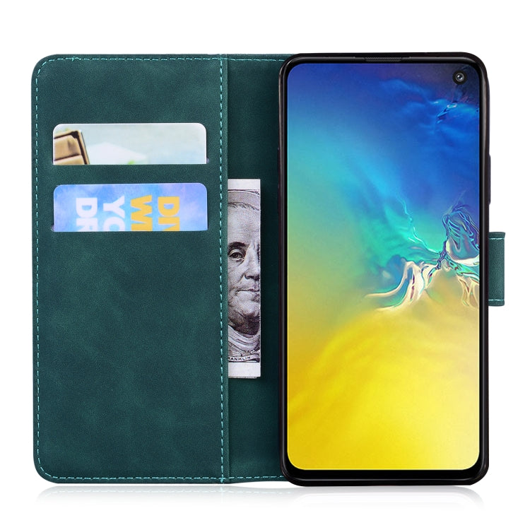 For Samsung Galaxy S10e Skin Feel Pure Color Flip Leather Phone Case