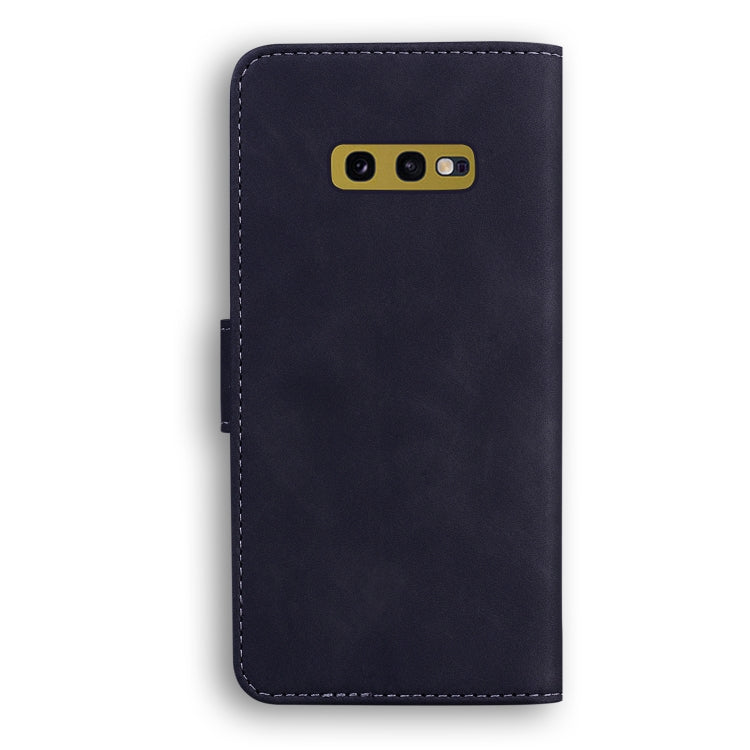 For Samsung Galaxy S10e Skin Feel Pure Color Flip Leather Phone Case