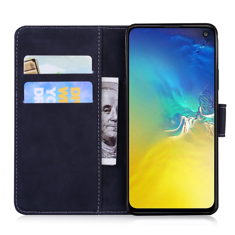 For Samsung Galaxy S10e Skin Feel Pure Color Flip Leather Phone Case