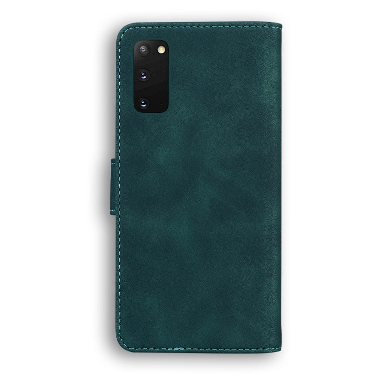 For Samsung Galaxy S20 Skin Feel Pure Color Flip Leather Phone Case