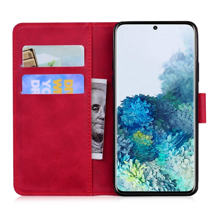 For Samsung Galaxy S20 Skin Feel Pure Color Flip Leather Phone Case