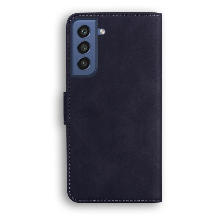 For Samsung Galaxy S21 FE 5G Skin Feel Pure Color Flip Leather Phone Case