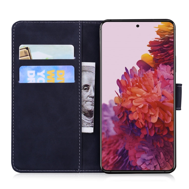 For Samsung Galaxy S21 Ultra 5G Skin Feel Pure Color Flip Leather Phone Case