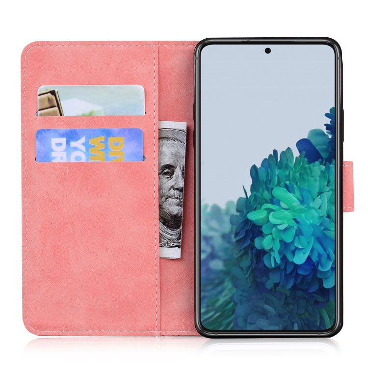 For Samsung Galaxy S22 5G Skin Feel Pure Color Flip Leather Phone Case