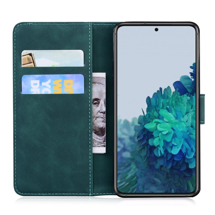 For Samsung Galaxy S22+ 5G Skin Feel Pure Color Flip Leather Phone Case