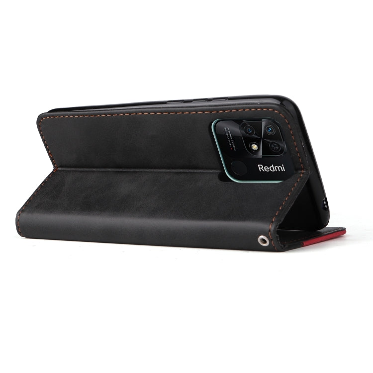 For Xiaomi Redmi 10C / Redmi 10 India Stitching-Color Horizontal Flip Leather Case