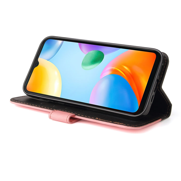 For Xiaomi Redmi 10C / Redmi 10 India Stitching-Color Horizontal Flip Leather Case