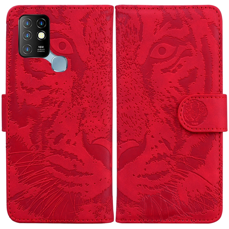 For Infinix Hot 10 X682 Tiger Embossing Pattern Horizontal Flip Leather Phone Case