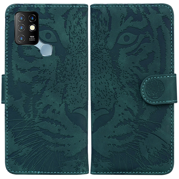 For Infinix Hot 10 X682 Tiger Embossing Pattern Horizontal Flip Leather Phone Case