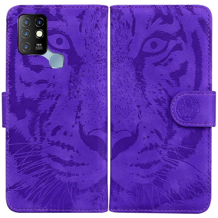 For Infinix Hot 10 X682 Tiger Embossing Pattern Horizontal Flip Leather Phone Case