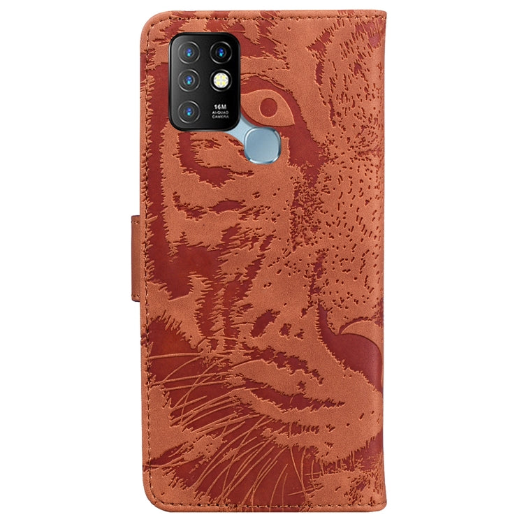 For Infinix Hot 10 X682 Tiger Embossing Pattern Horizontal Flip Leather Phone Case