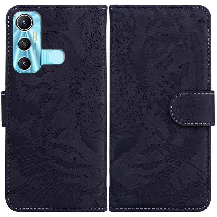 For Infinix Hot 11 X662 Tiger Embossing Pattern Horizontal Flip Leather Phone Case